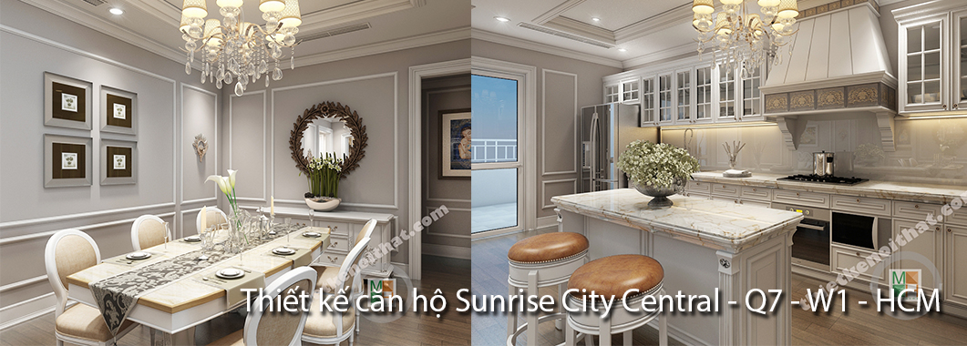 Thiết kế nội thất căn hộ Sunrise City Central - W1 - Hồ Chí Minh